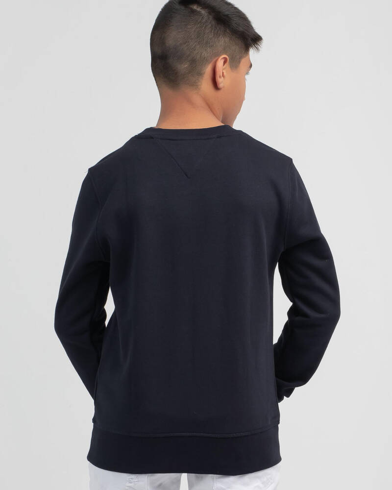 Tommy Hilfiger Boys' Tommy Flag Crew Sweatshirt for Mens