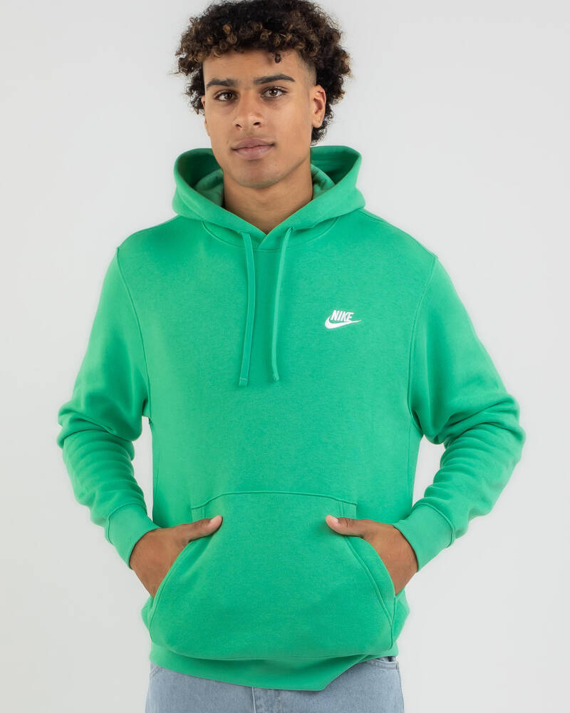 Shop Nike Sportswear Club Hoodie In Spring Green/spring Green/white