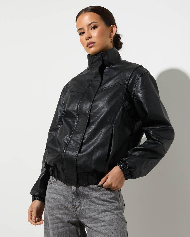 Ava And Ever Blaise Faux Leather Jacket for Womens