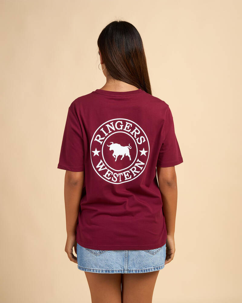 Ringers Western Signature Bull Loose Fit T-Shirt for Womens
