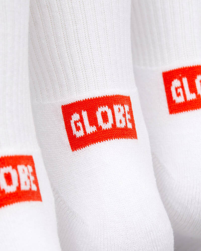 Globe Minibar Crew Socks 3 Pack for Mens