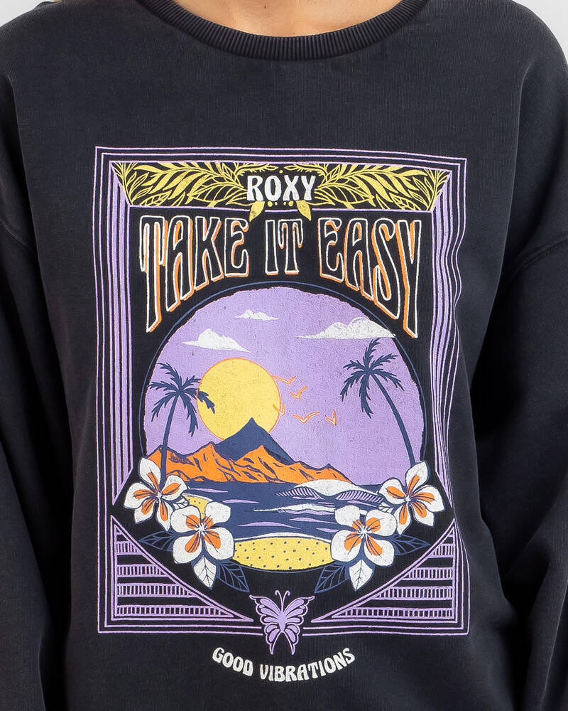 Roxy Into The Night Crewneck Sweatshirt for Womens