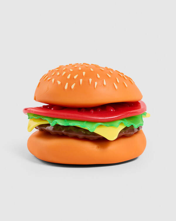 Jumbo Peel & Play Burger Squishy Fidget Toy