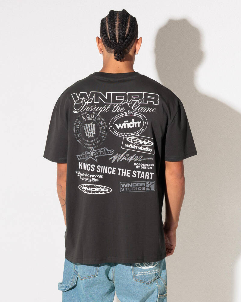 Wndrr Faction Box Fit T-Shirt for Mens