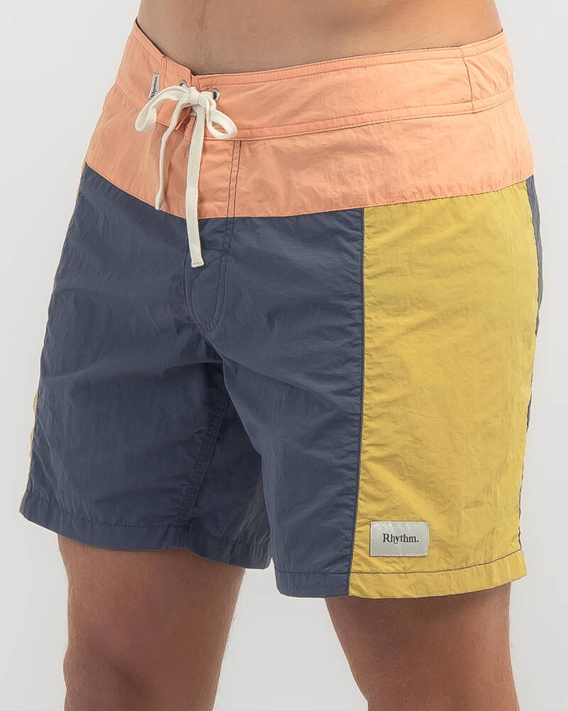 Rhythm Heritage Block Trunk Board Shorts for Mens