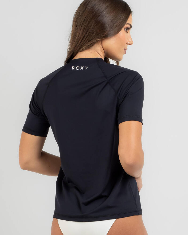 Roxy Beach Classics Short Sleeve Rash Vest for Womens