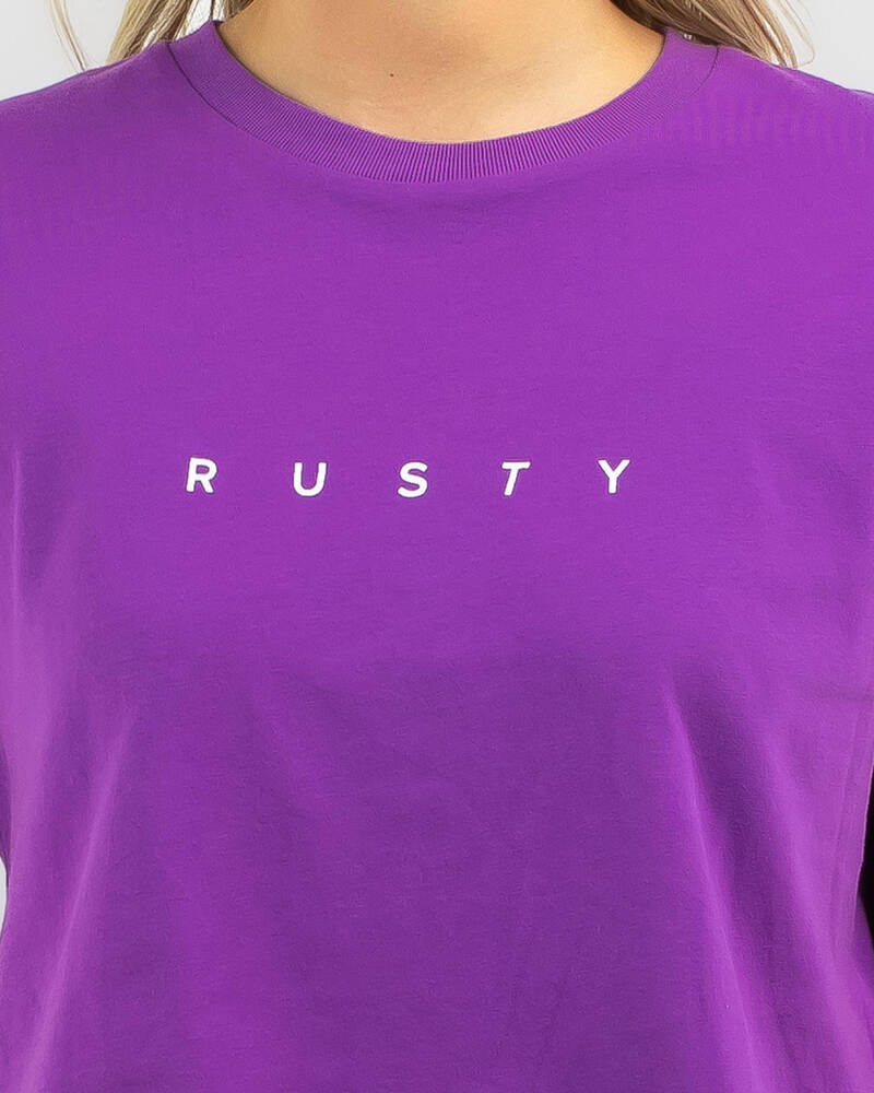 Rusty Essentials Classic Crop T-Shirt for Womens