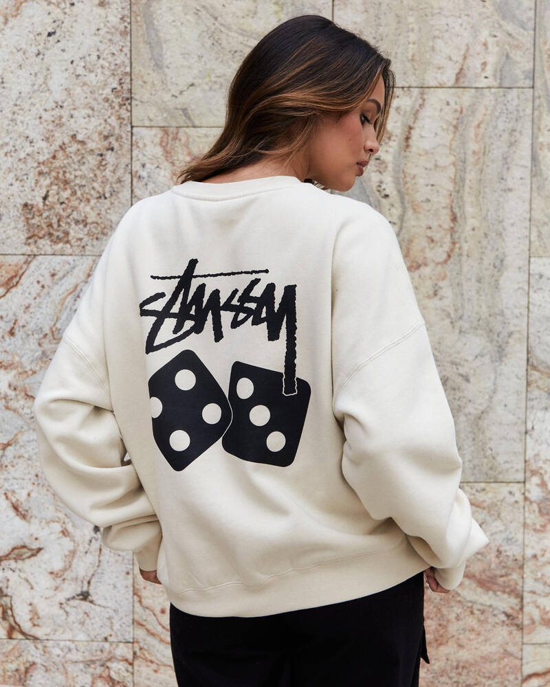 Stussy Dice Oversized Crew for Womens