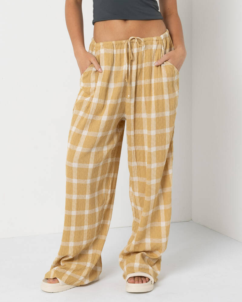 Billabong Checked Out Beach Pants for Womens