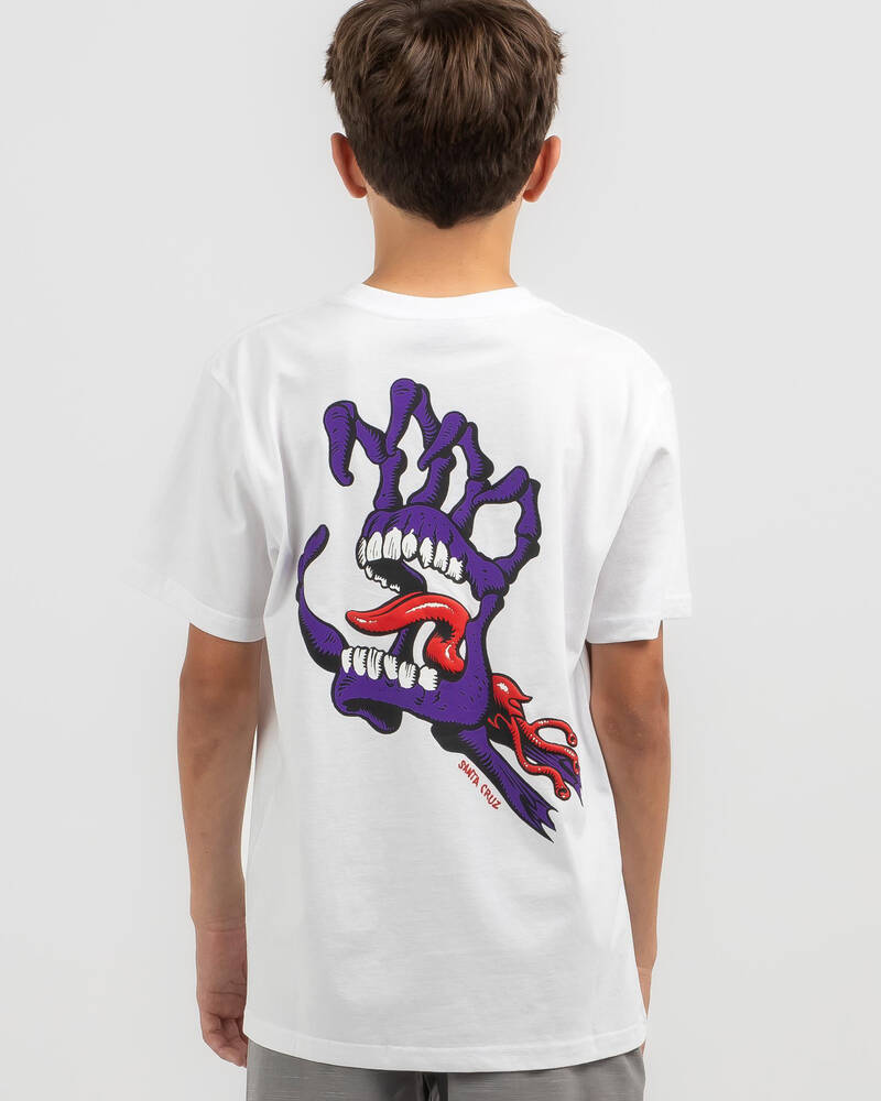 Santa Cruz Boys' OS Bone Hand Cruz T-Shirt for Mens
