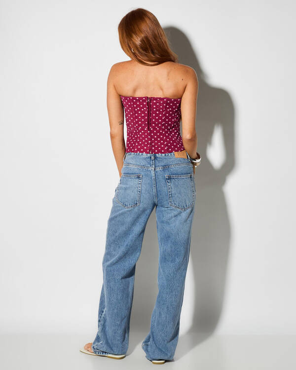 DESU Rocker Straight Leg Jeans for Womens