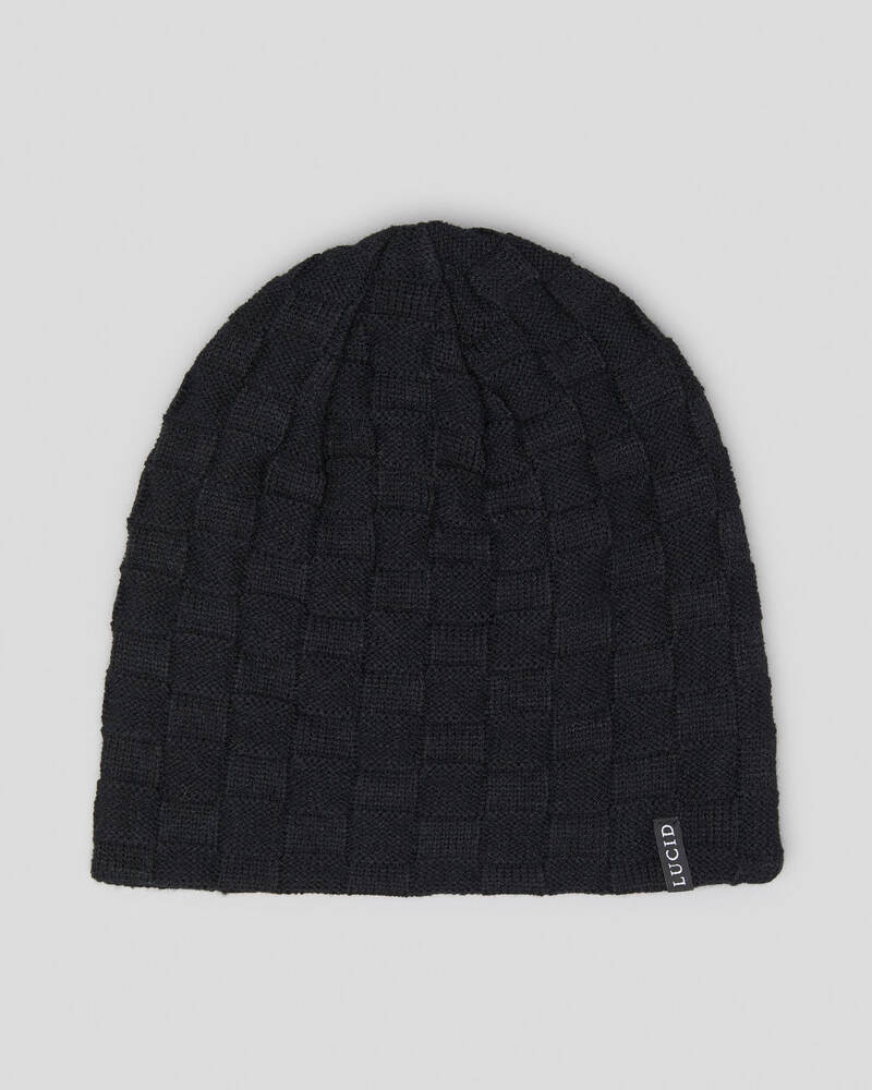 Lucid Check Slouch Beanie for Mens