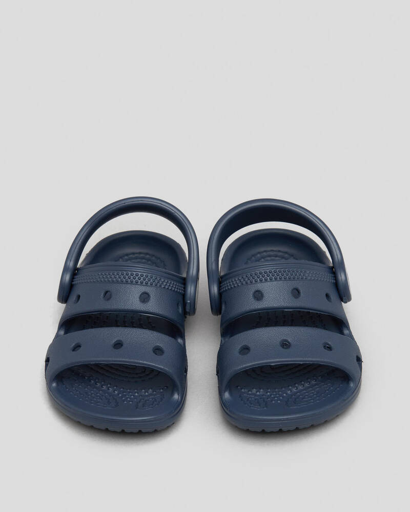 Shop Crocs Toddlers' Classic Sandals In Navy Fast Shipping & Easy