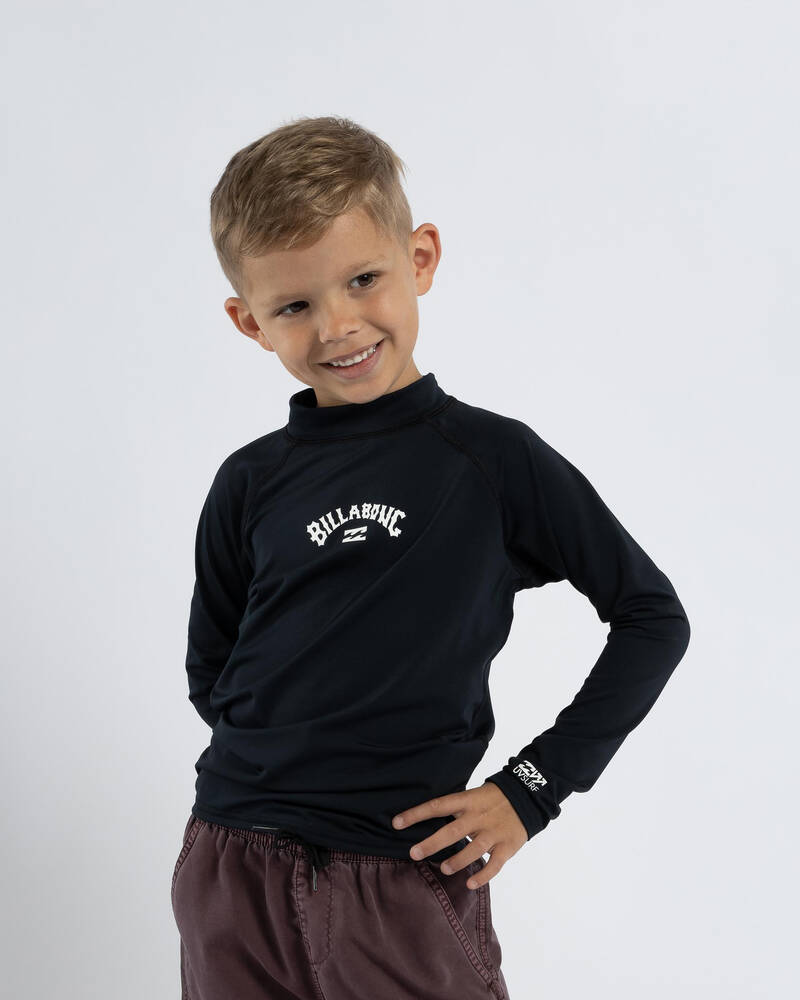 Billabong Toddlers' Groms All Day Arch Long Sleeve Wet Shirt for Mens