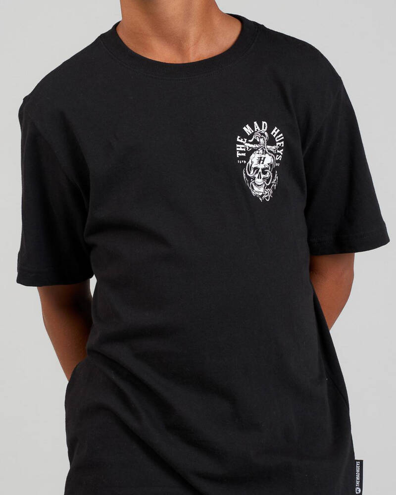 The Mad Hueys Boys' Rope Skull Anchor T-Shirt for Mens