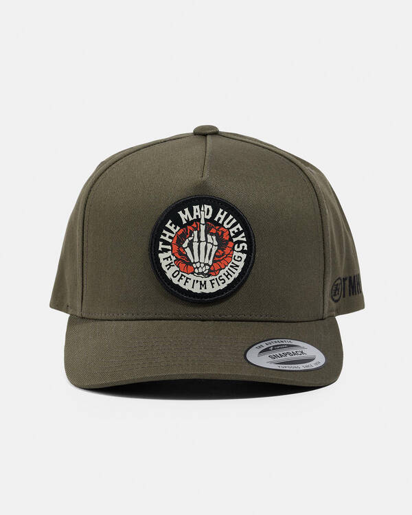 The Mad Hueys Shield FK Off Twill Snapback Cap for Mens
