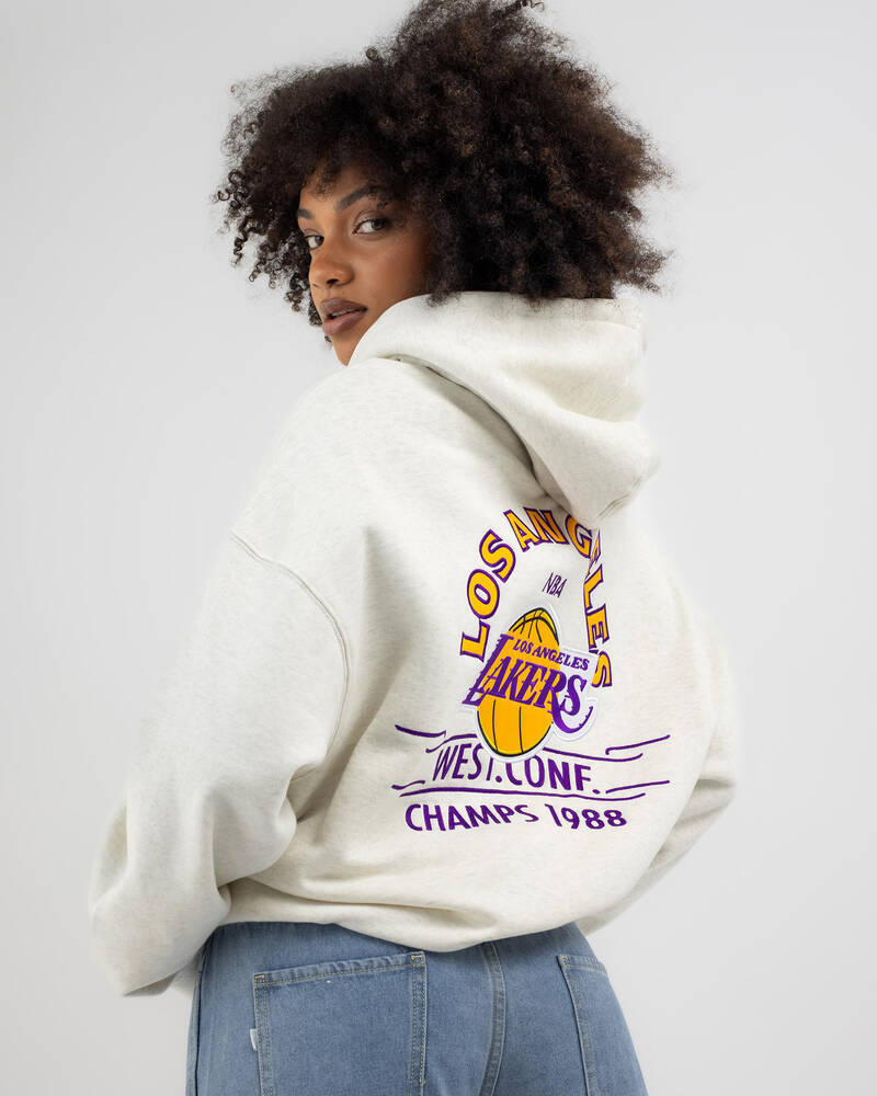 Mitchell & Ness Los Angeles Lakers Letterman Hoodie for Womens