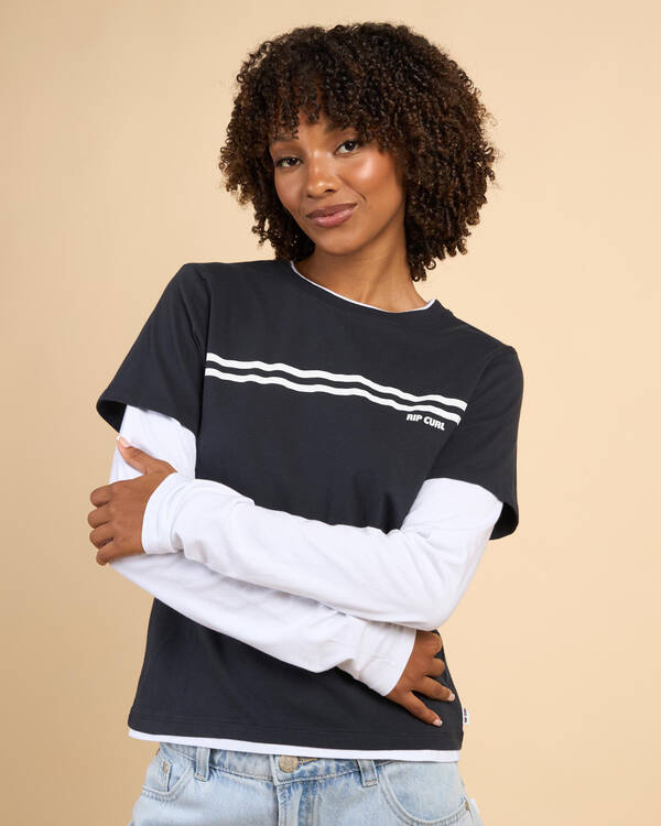 Surf Revival Layered Long Sleeve T-Shirt