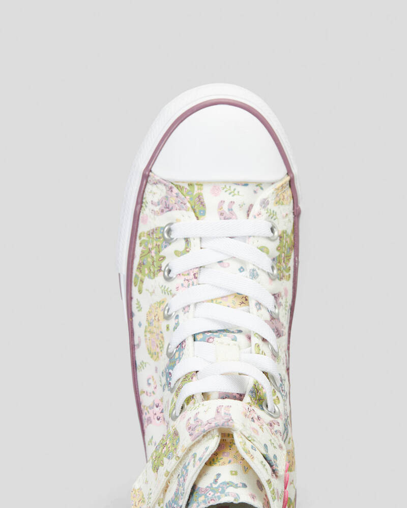 Converse Girls' Chuck Taylor All Star Easy-On Feline Florals Shoes for Womens