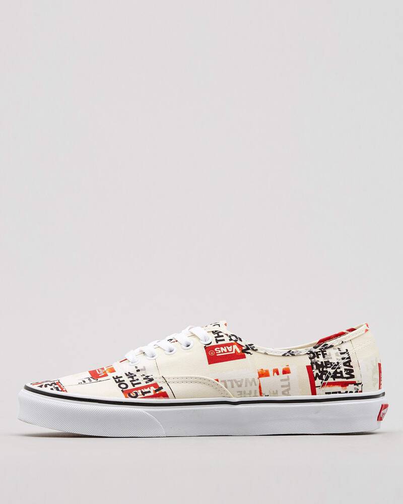 Shop Vans Authentic Packing Tape Shoes In (Packing Tape) Blanc De Blanc ...