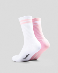 FOOT-IES Vodka Cruiser Lush Embroidery Sneaker Socks 2 Pack for Mens image number null