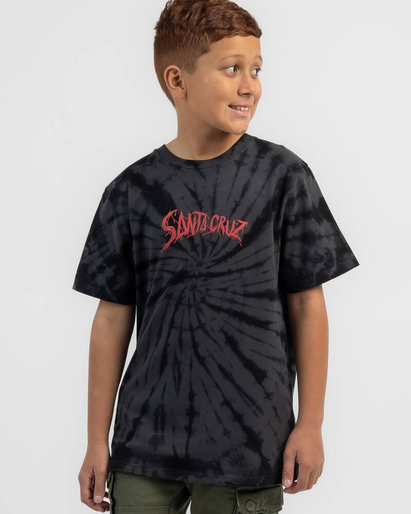 Santa Cruz Boys' Bone Slasher T-Shirt for Mens
