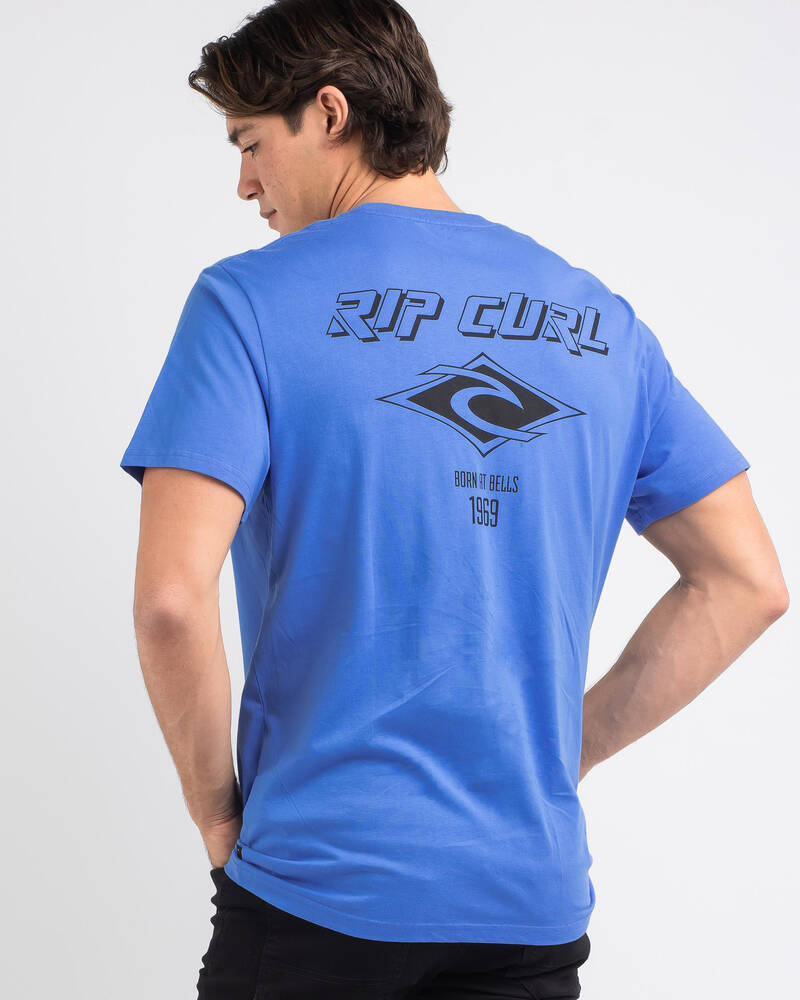 Rip Curl Fade Out Icon T-Shirt for Mens