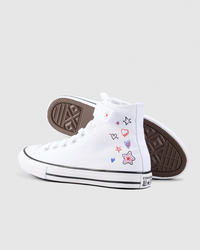 Converse Girls' Chuck Taylor All Star Doodles Easy On Shoes for Womens image number null