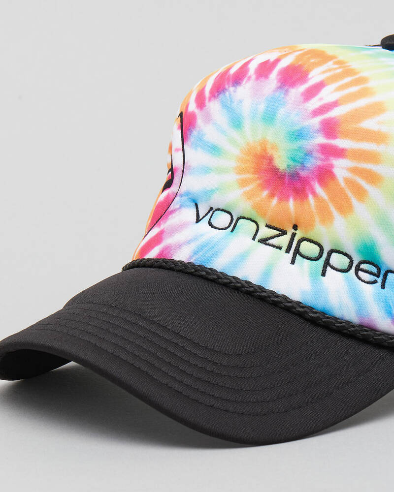 VonZipper Moby Tie Dye Collection Trucker Cap for Mens