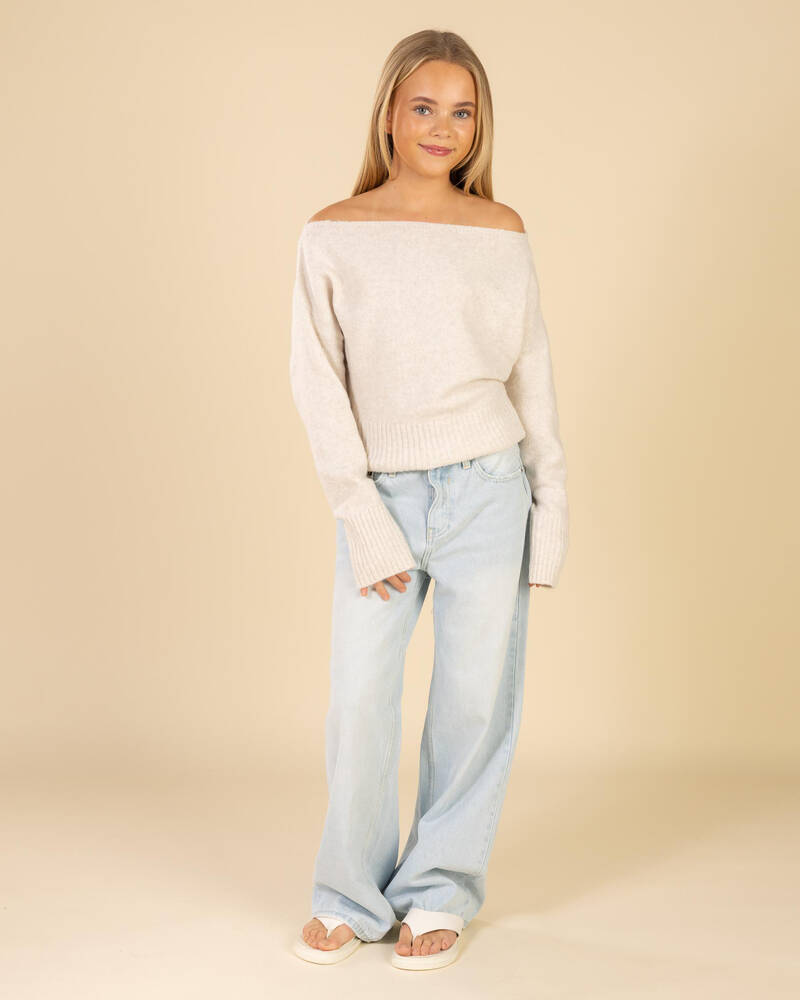 Ava And Ever Girls' Anni Off Shoulder Knit Jumper for Womens