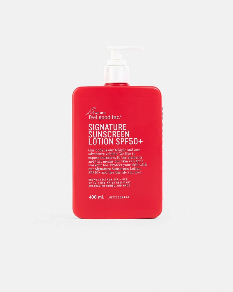 We Are Feel Good Inc. Signature Sunscreen Lotion SPF50+ 400ml for Unisex
