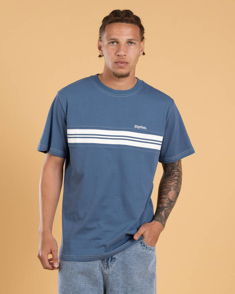 Rhythm Vintage Panel T-Shirt for Mens