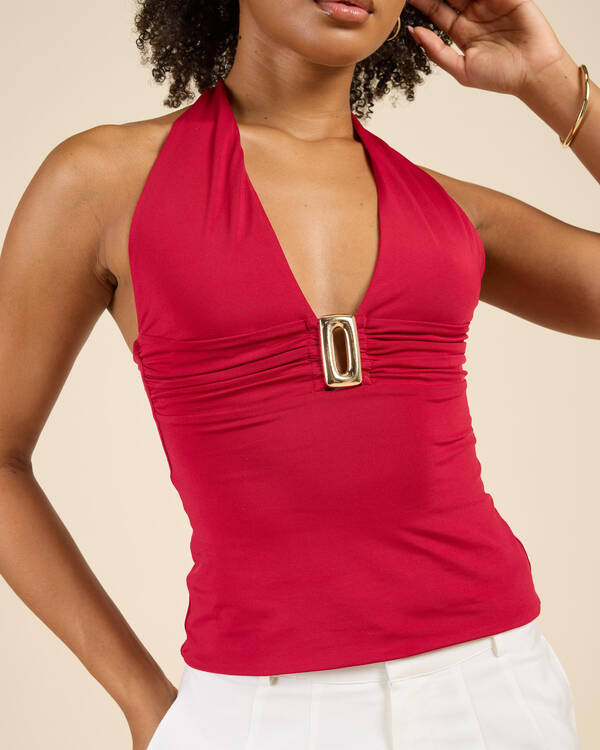 Ava And Ever Bailee Halter Top for Womens