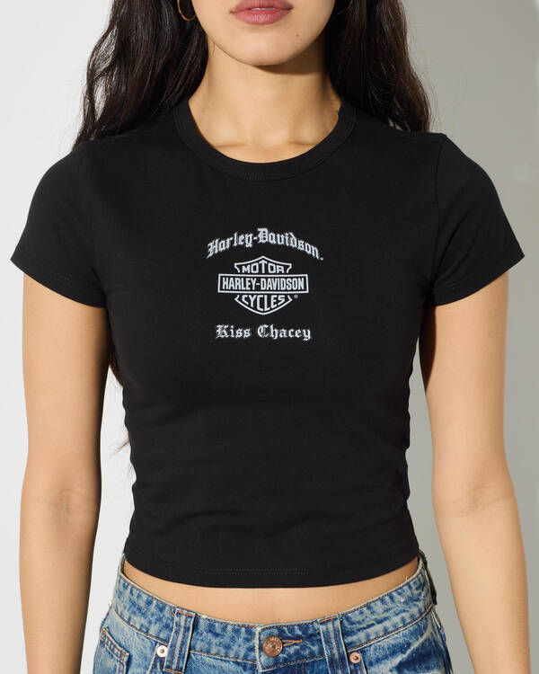 Kiss Chacey Harley Davidson Brake Baby T-Shirt for Womens