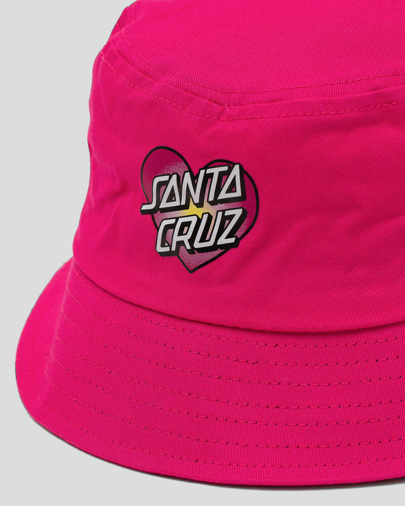 Santa Cruz Girls' Gradient Heart Bucket Hat for Womens