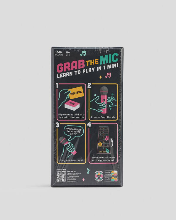 Get It Now Grab the Mic Game for Womens