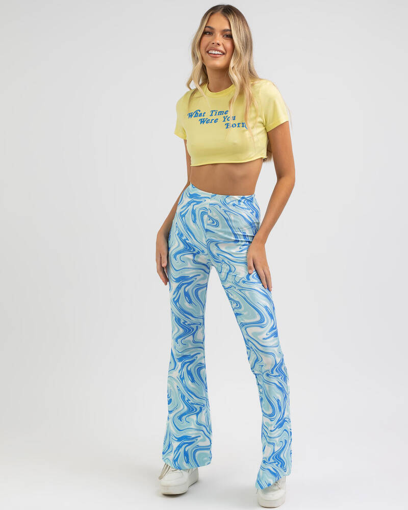 MRKT. Astrology Cropped Baby Tee for Womens