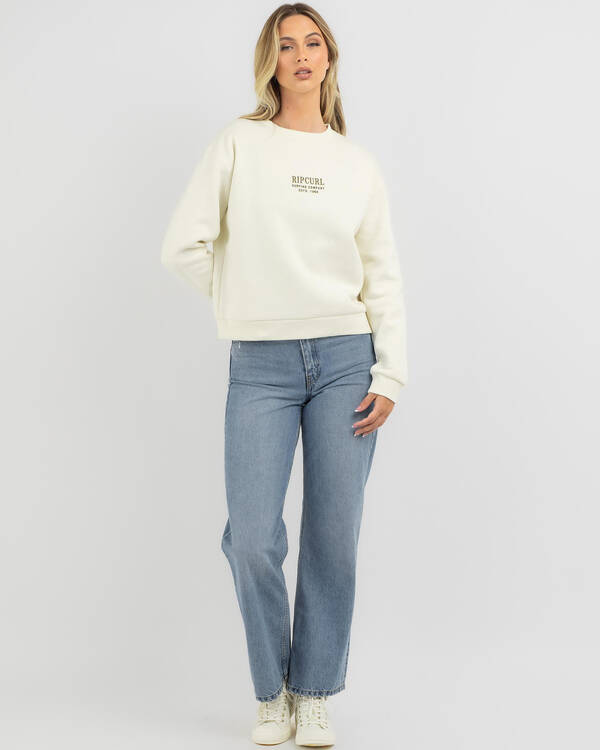 Rip Curl Surf Staple Crewneck Sweatshirt for Womens
