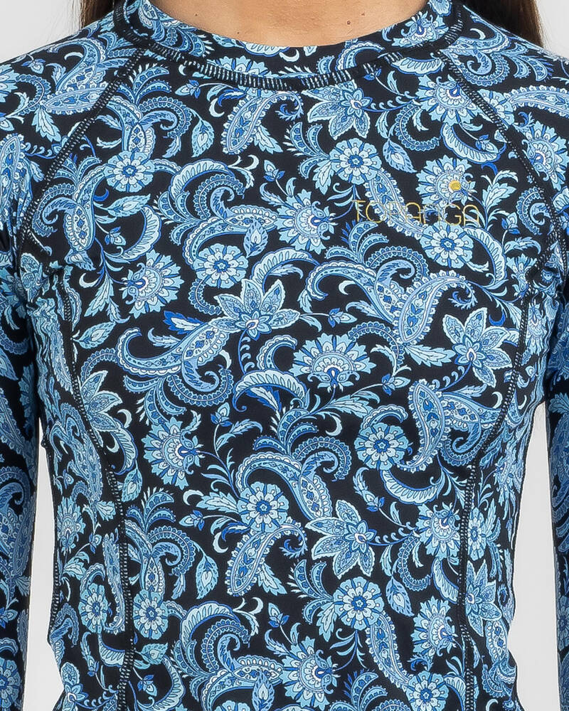 Topanga Violetta Long Sleeve Rash Vest for Womens