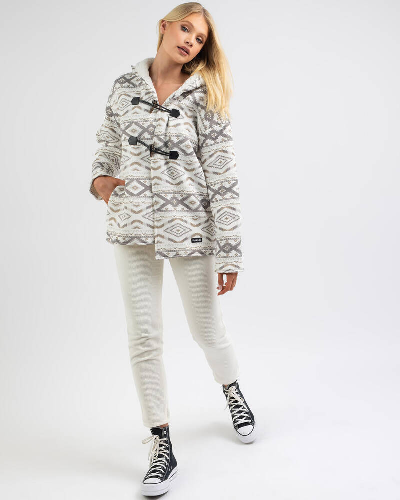Hurley Aztec Hooded Jacket for Womens