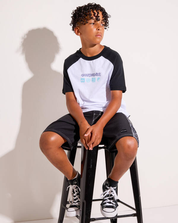 Quiksilver Boys' Next Gen Raglan T-Shirts for Mens