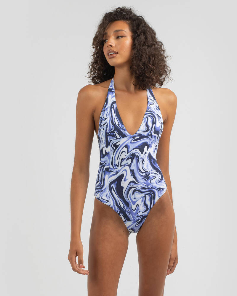 Kaiami Pixie Halter One Piece Swimsuit for Womens