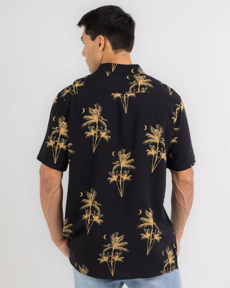 Lucid Tropical Beach Short Sleeve Shirt for Mens