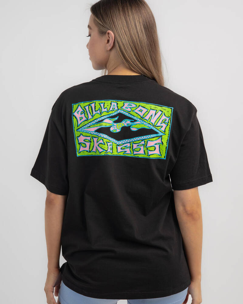 Billabong Green Goblin T-Shirt for Womens