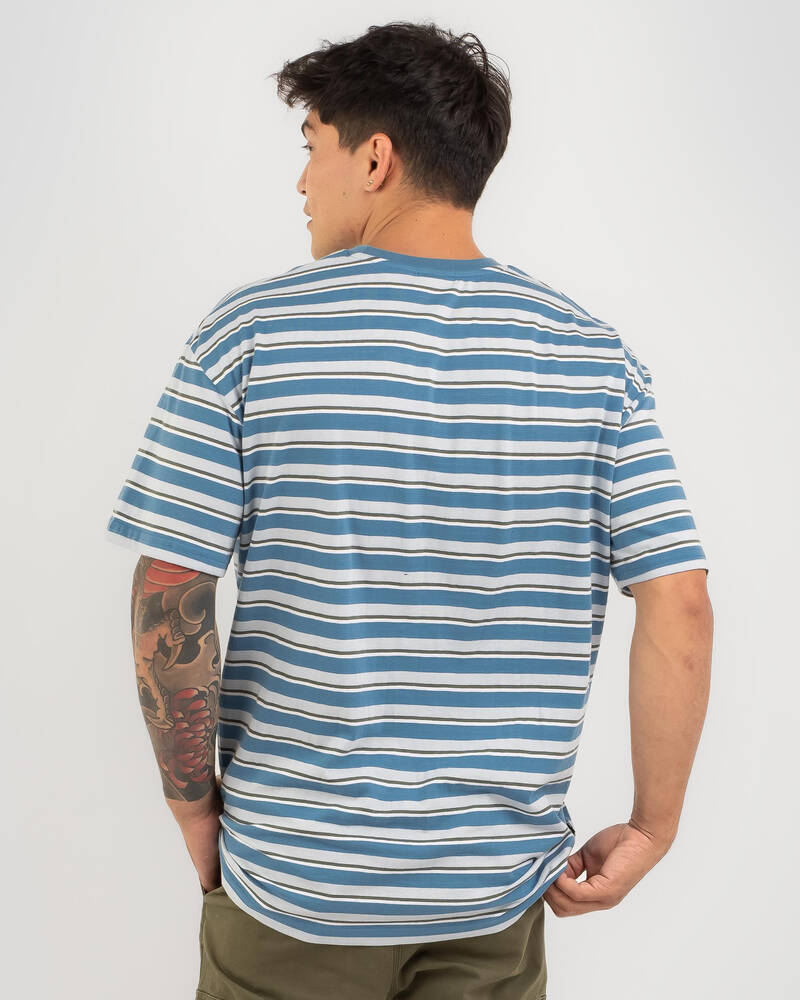 Stussy Italic Stripe T-Shirt for Mens