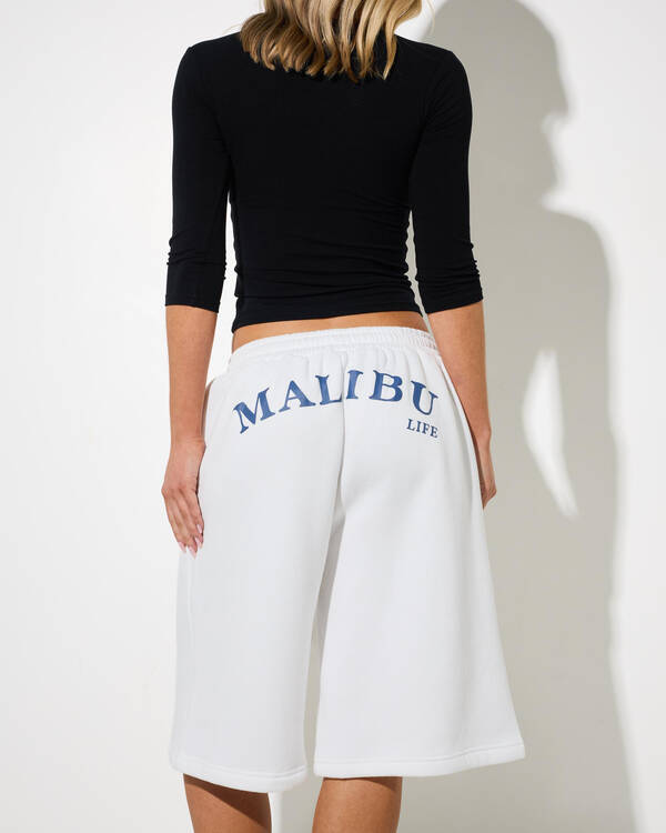 Malibu Life Lori Longline Track Shorts for Womens