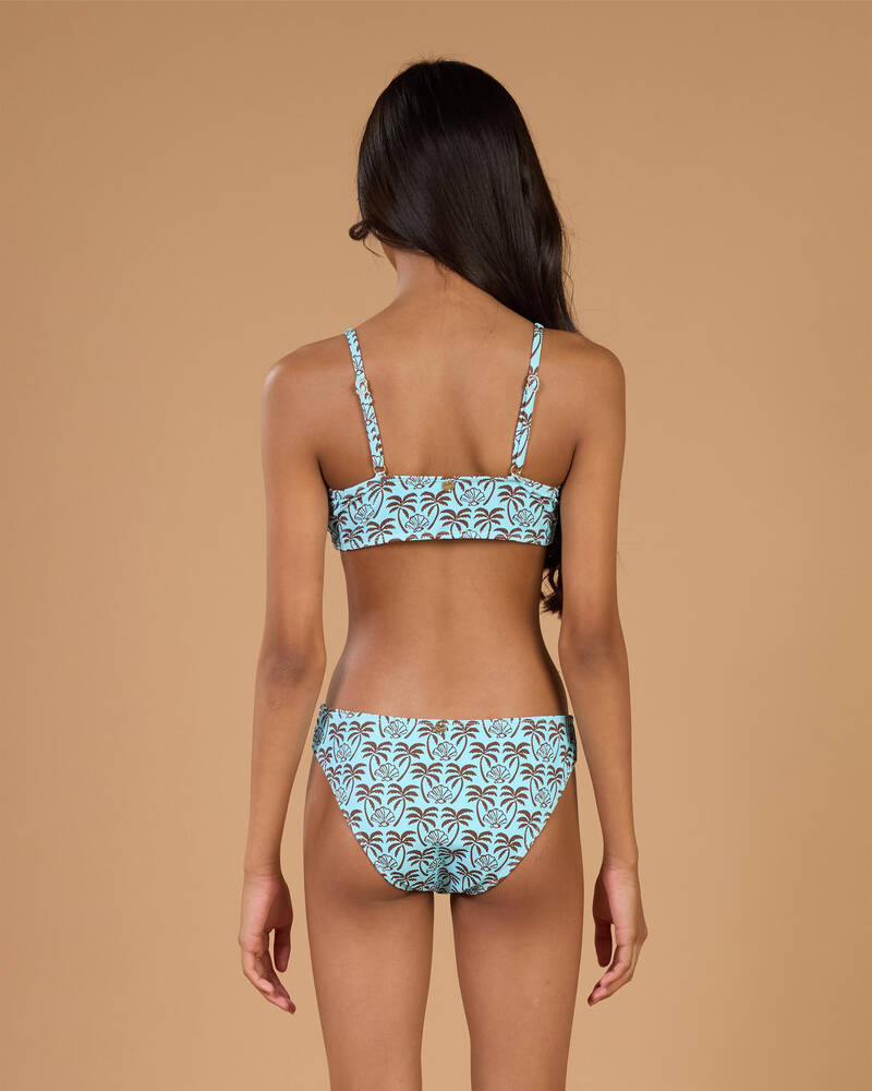 Kaiami Girls' Palmette Bandeau Bikini Set for Womens