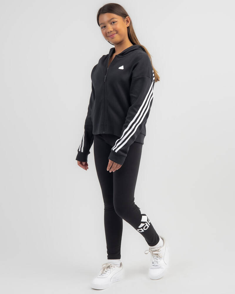 adidas Girls' Future Icons Zip Hoodie for Womens