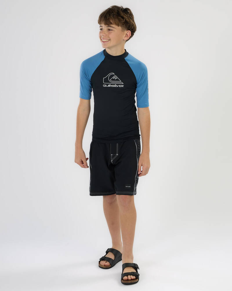 Quiksilver On Tour Boy's Short Sleeve Rash Vest for Mens