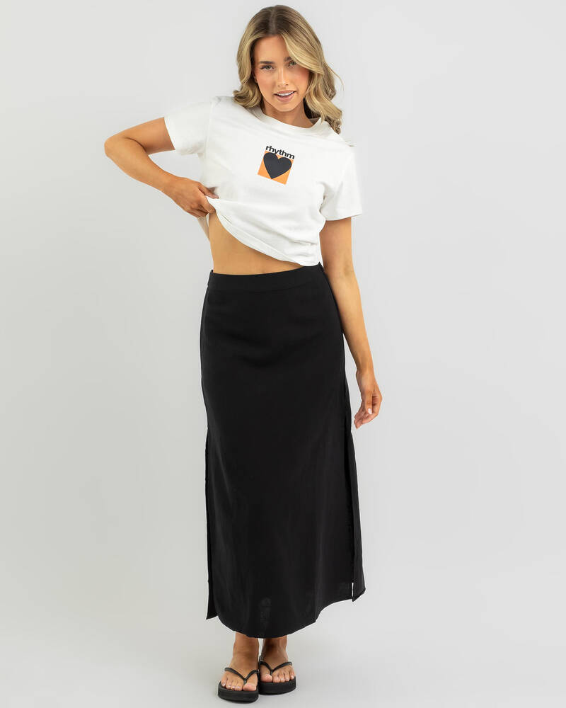 Rhythm Classic Midi Skirt for Womens